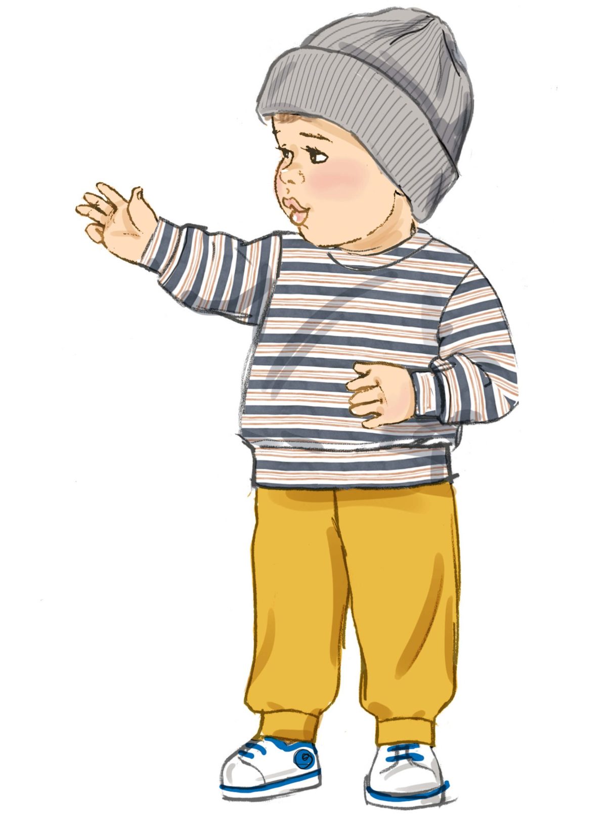 Babies' Knit Dress, Top, Pants, Hat and Headband