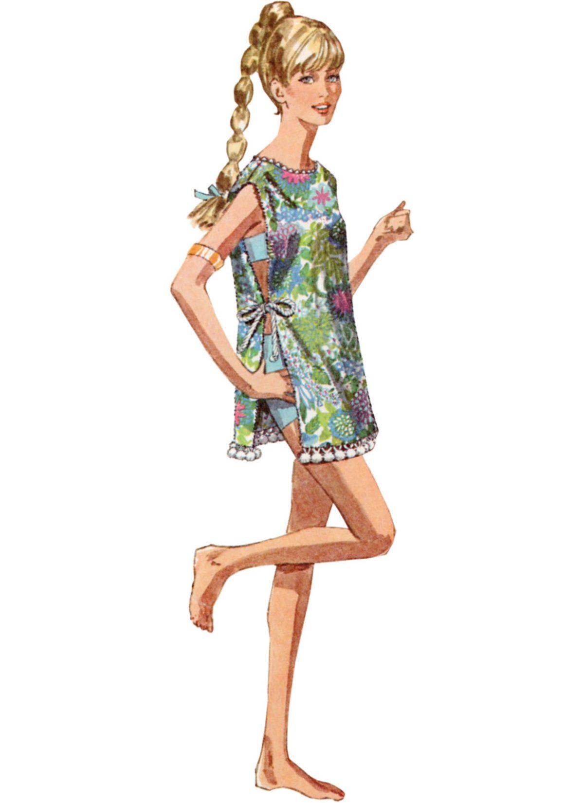 Simplicity Sewing Pattern S9726 Misses' Vintage Apron or Beach Cover