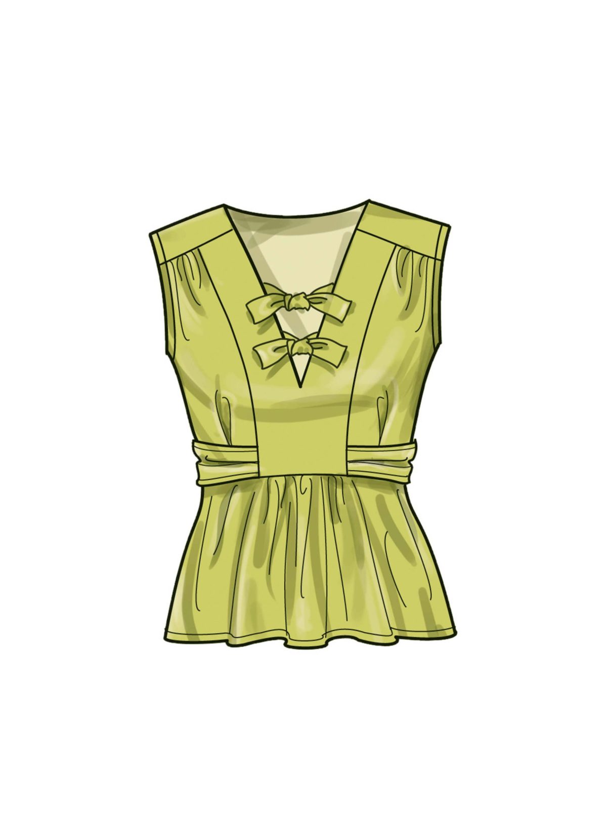 Simplicity Sewing Pattern S9748 Misses' Top with Sleeve Variations