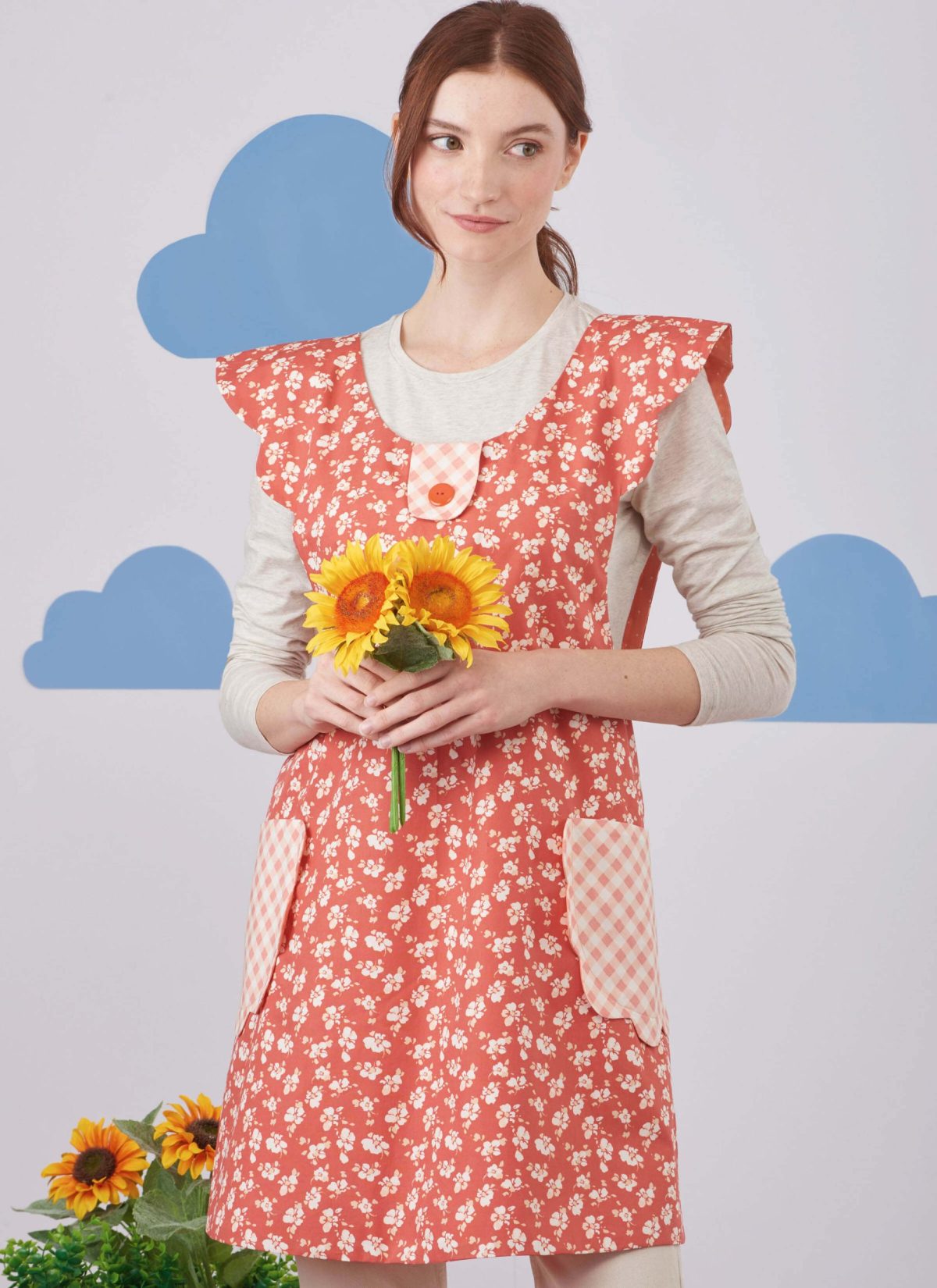 Simplicity Sewing Pattern S9767 Children's and Misses' Wrap Around Apron and Scarf Hat by Ruby Jean's Closet