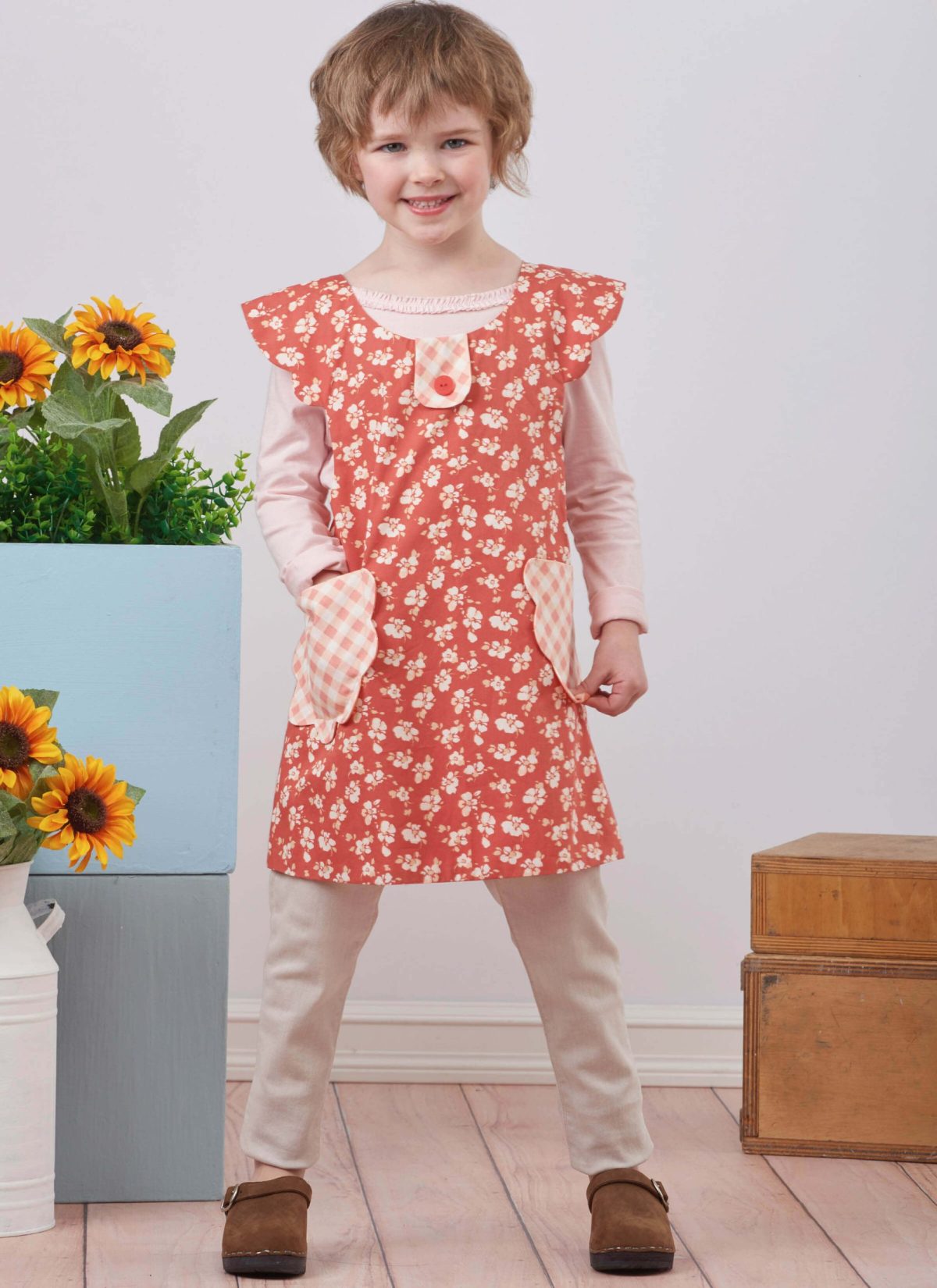 Simplicity Sewing Pattern S9767 Children's and Misses' Wrap Around Apron and Scarf Hat by Ruby Jean's Closet