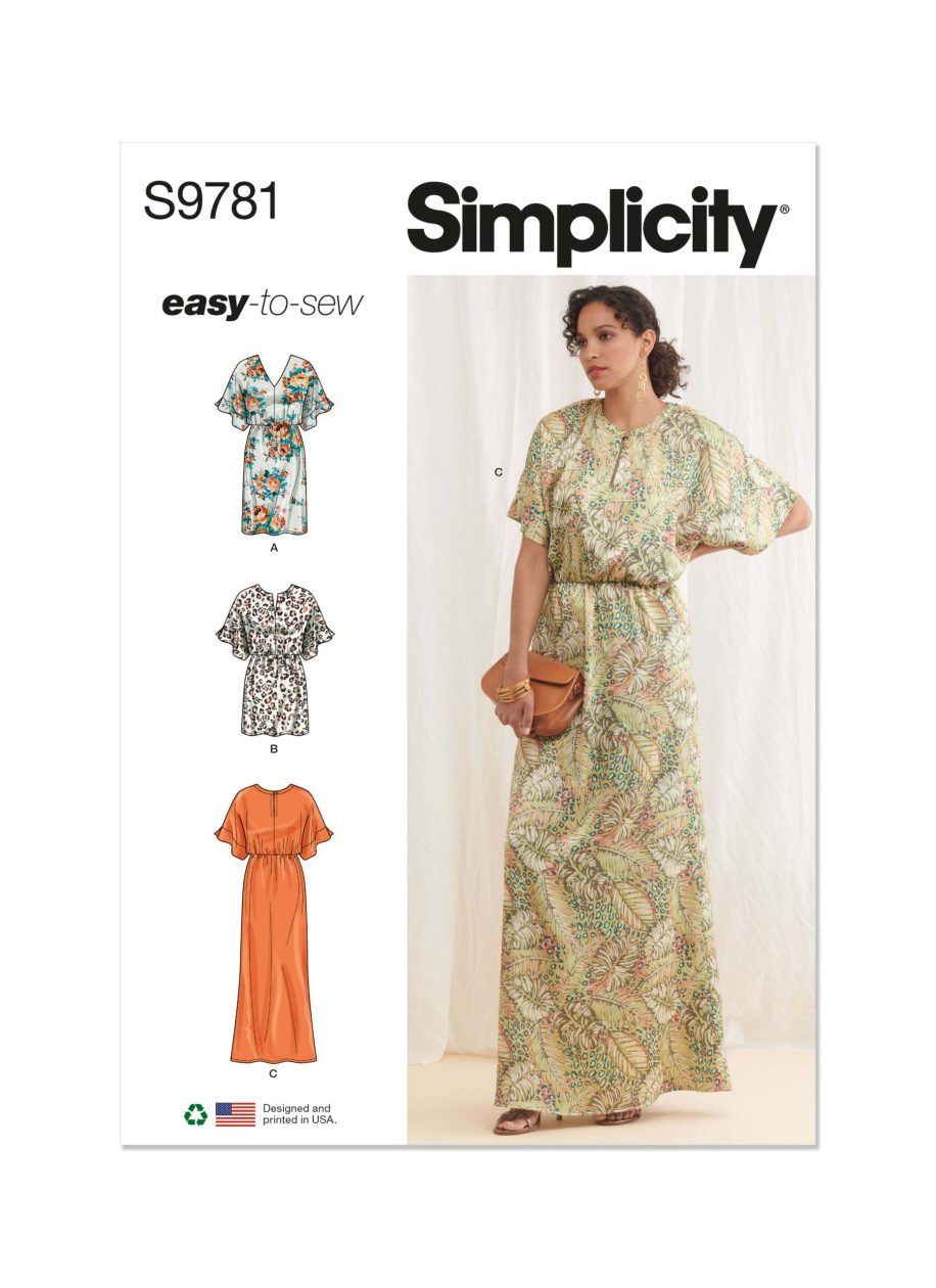 Simplicity Sewing Pattern S9781 Misses' Dresses
