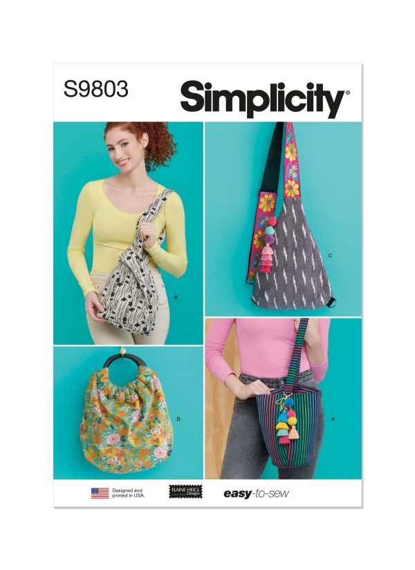 Simplicity Sewing Pattern S9803 Bags by Elaine Heigl Designs