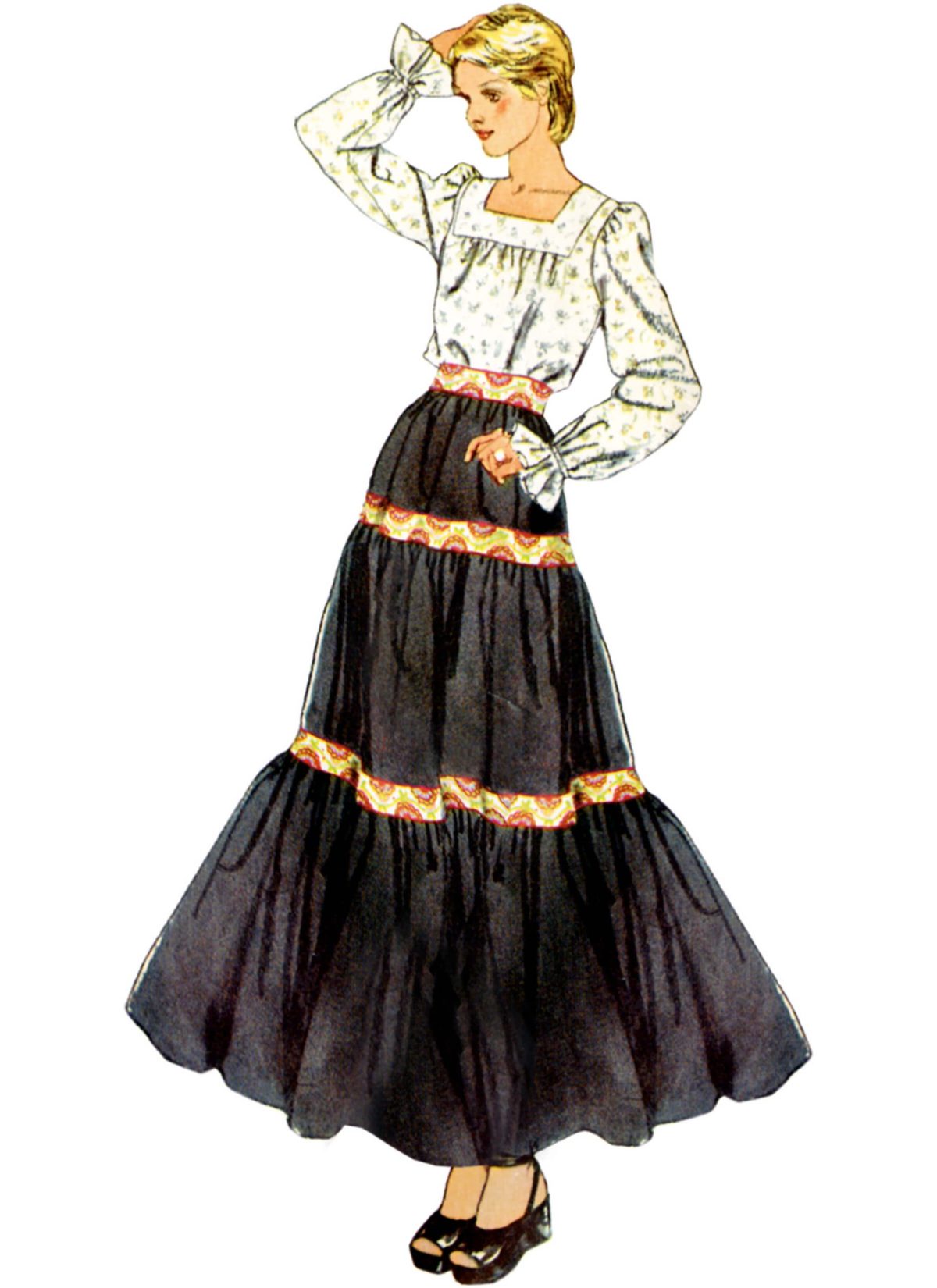 Simplicity Sewing Pattern S9816 Misses' Vintage Blouse and Skirts