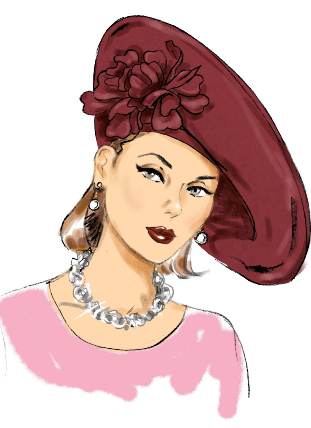 Simplicity Sewing Pattern S9834 Misses' Hats in Five Styles