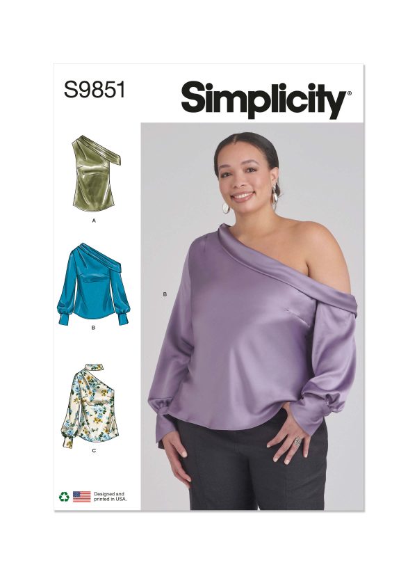 Simplicity Sewing Pattern S9851 Misses' and Women's Tops