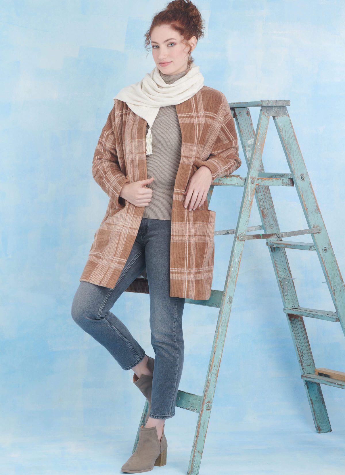 Simplicity Sewing Pattern S9853 Misses' Coats and Scarf by Elaine Heigl Designs