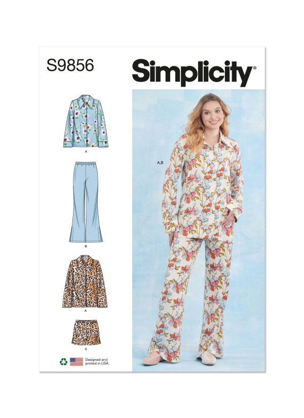 Simplicity Sewing Pattern S9856 Misses' Sleepwear