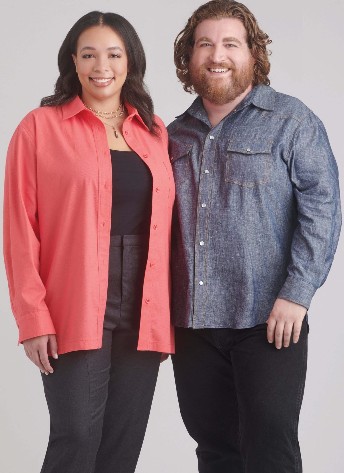Simplicity Sewing Pattern S9859 Plus Size Unisex Shirts