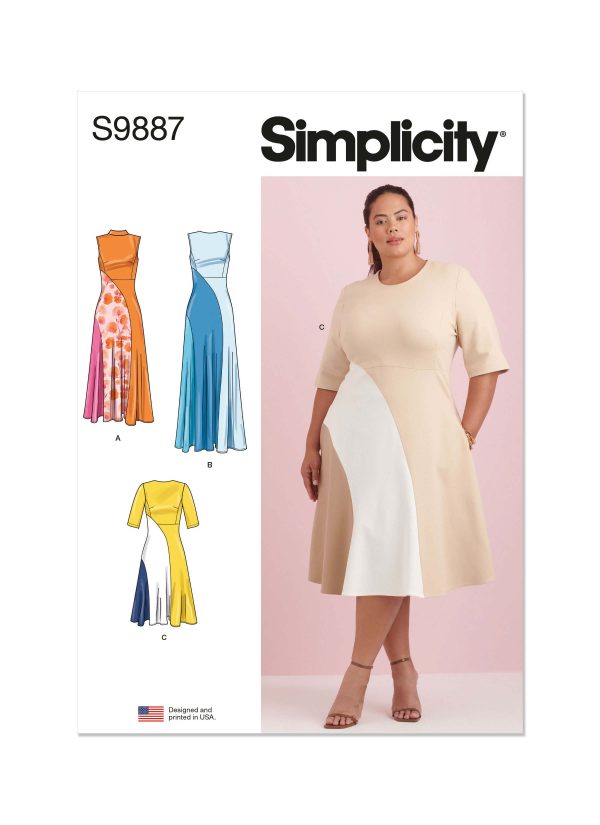Simplicity Sewing Pattern S9887 Women's Dress with Length Variations