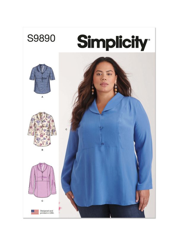 Simplicity Sewing Pattern S9890 Women's Tops