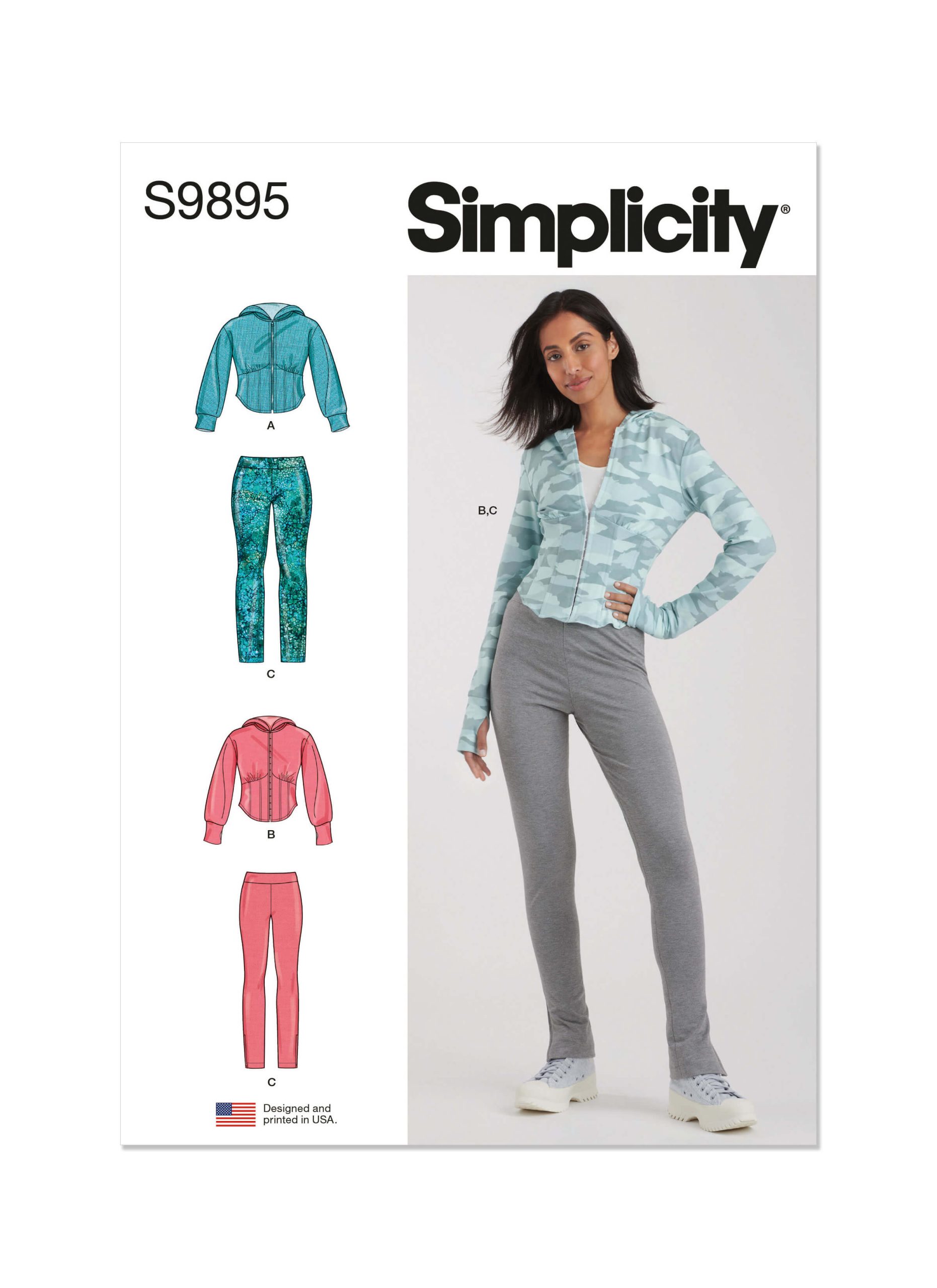Simplicity Sewing Pattern S9895 Misses' and Women's Jacket and Knit Leggings  - Sewdirect