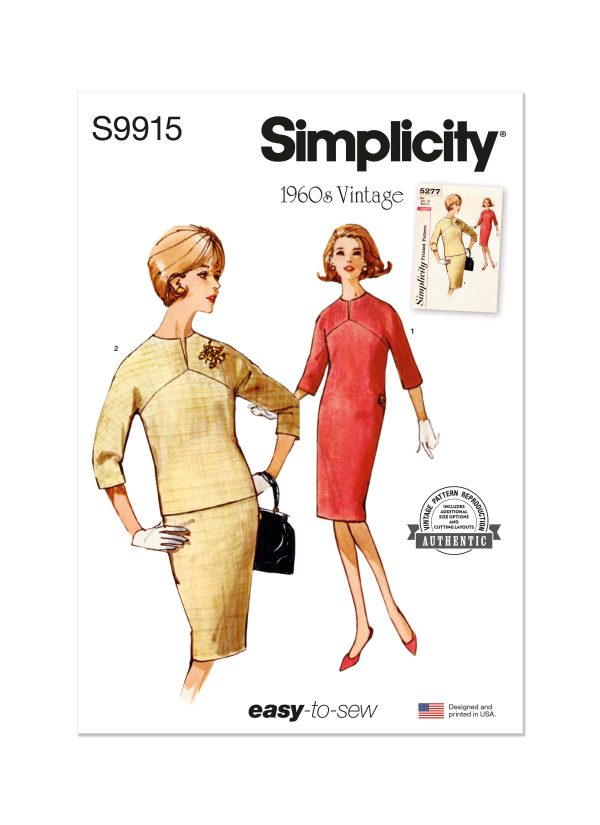 Simplicity Sewing Pattern S9915 Misses' Dresses