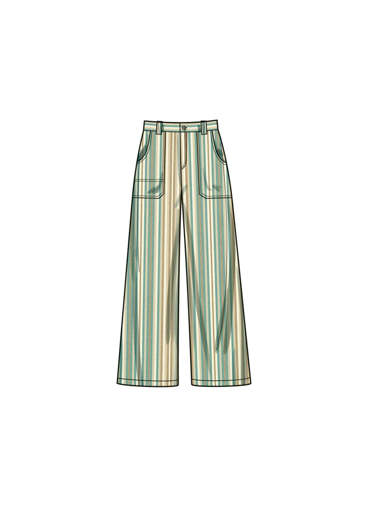 Simplicity Sewing Pattern S9923 Misses' Trousers in Two Lengths and Shorts