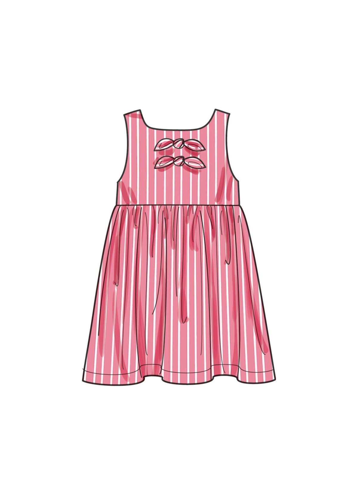 Simplicity Sewing Pattern S9932 Toddlers' Dress, Top and Trousers