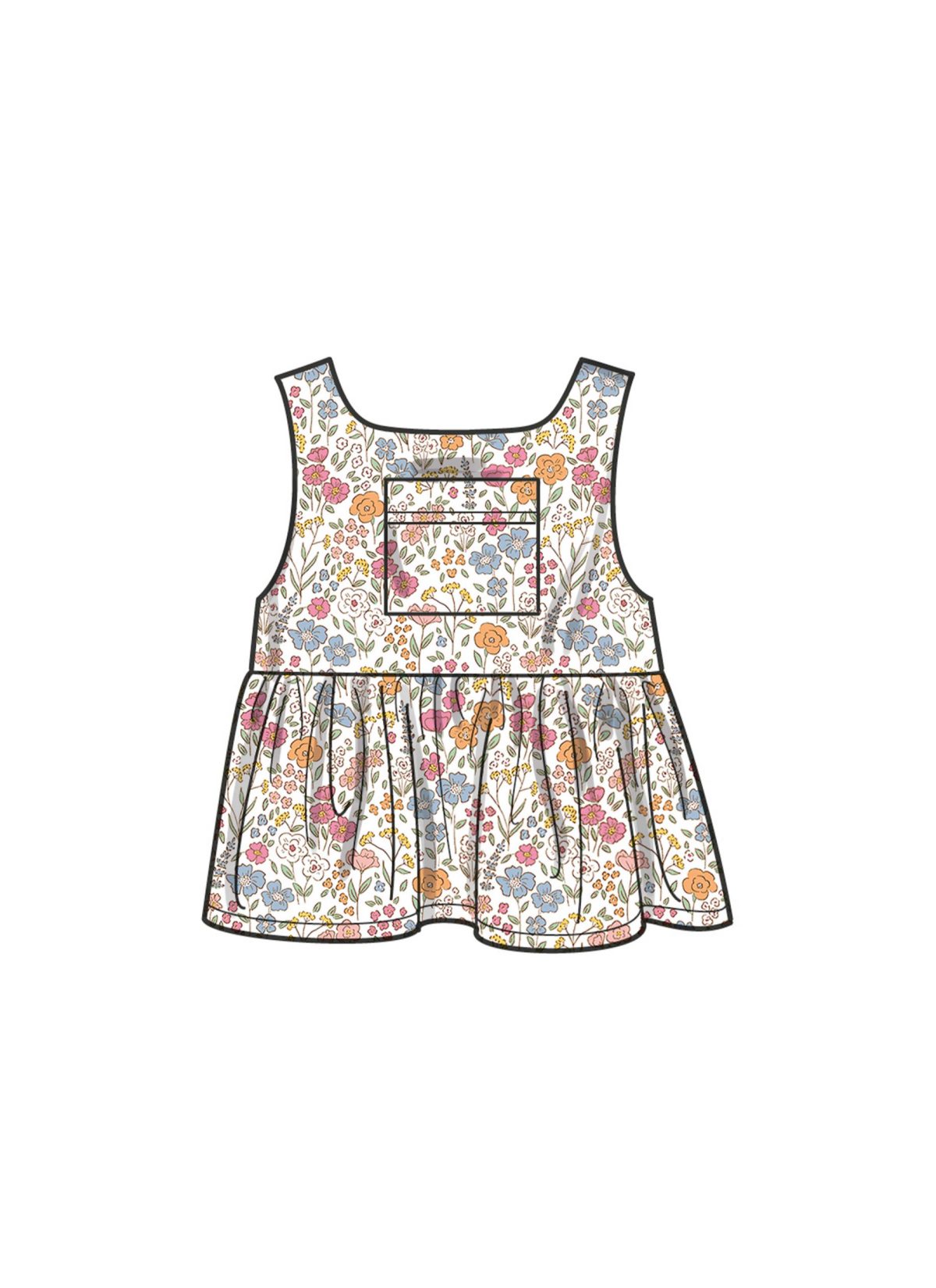Simplicity Sewing Pattern S9932 Toddlers' Dress, Top and Trousers