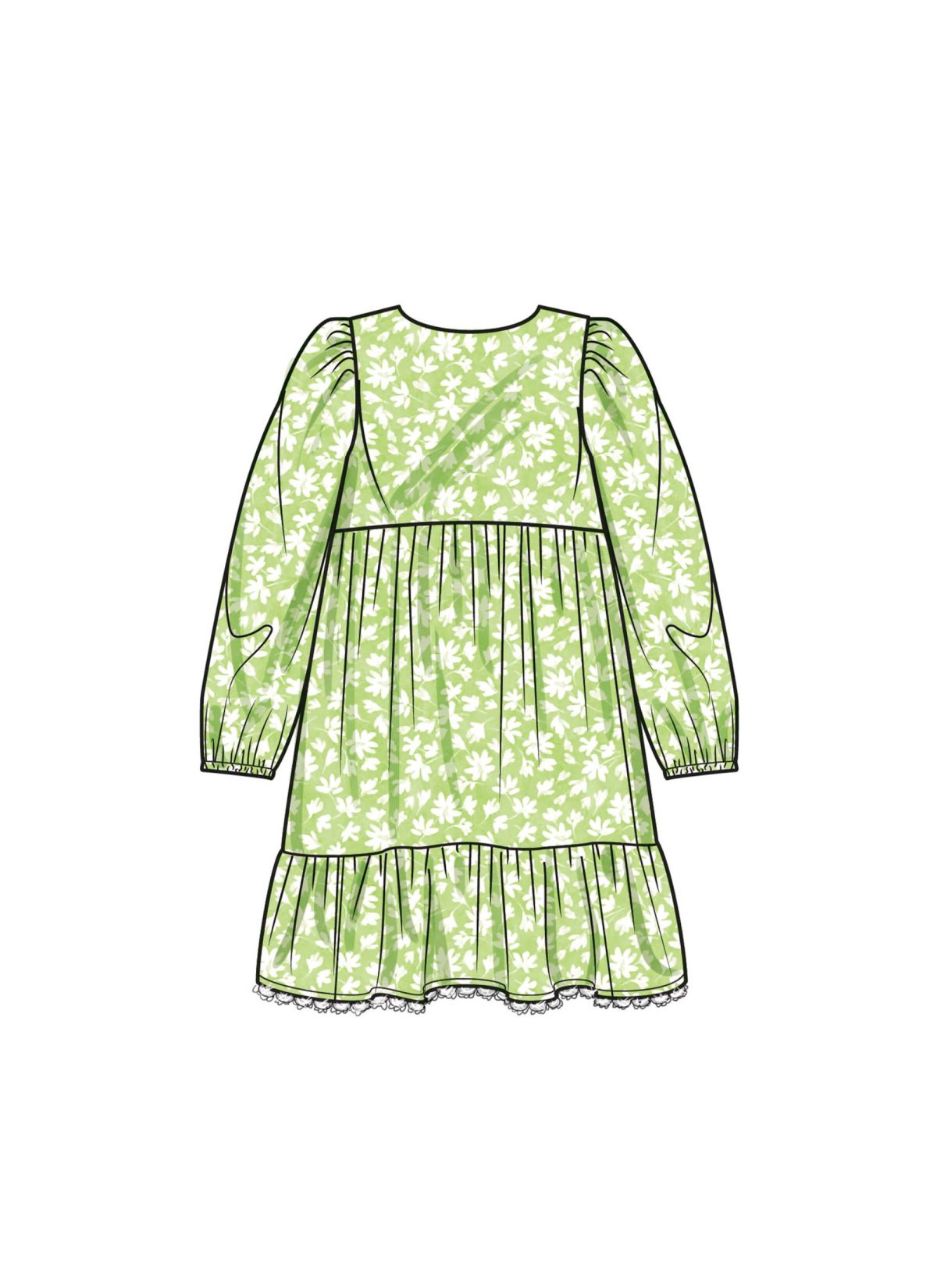 Simplicity Sewing Pattern S9933 Children's and Girls' Dress with Sleeve Variations