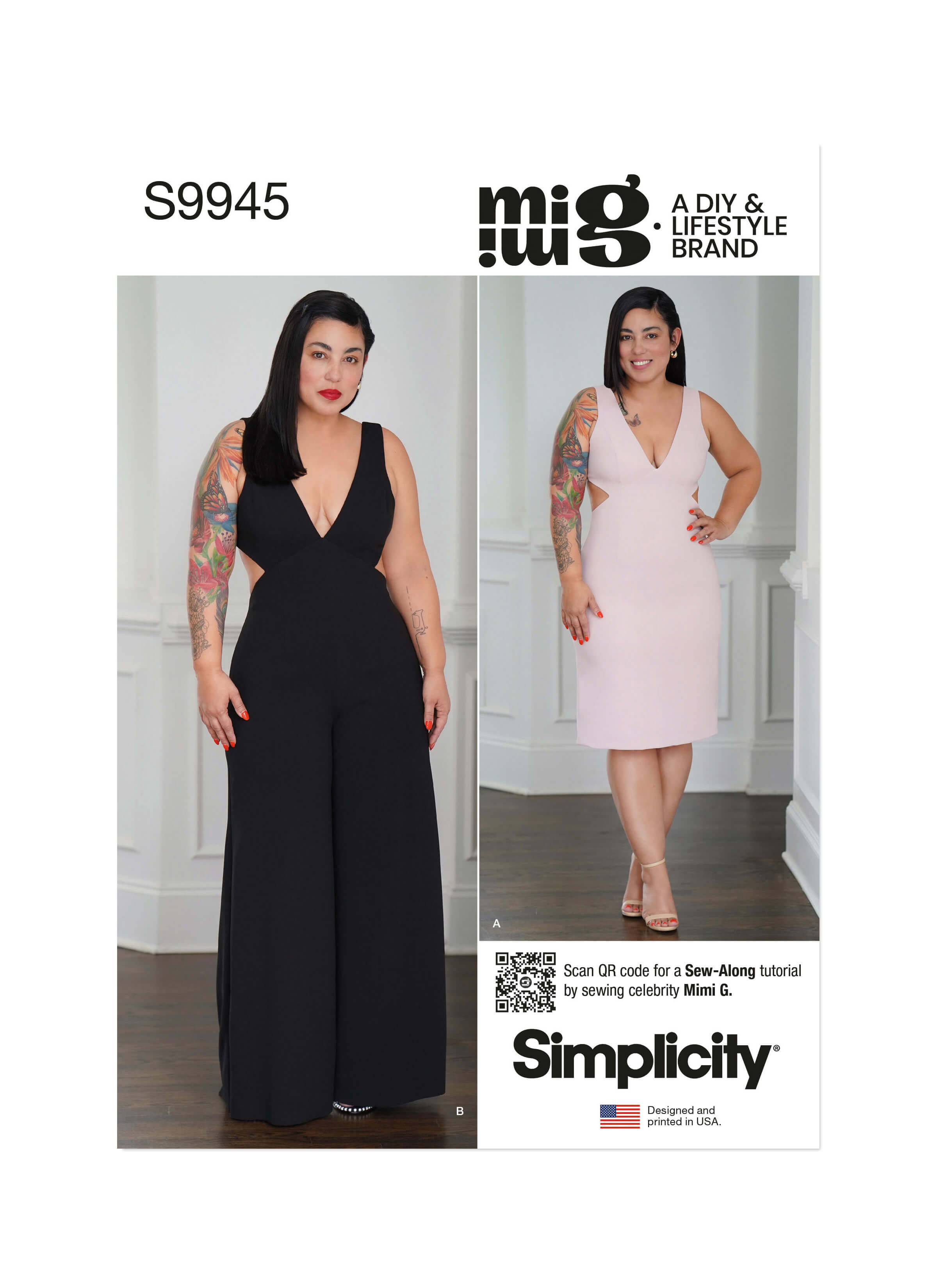 Simplicity Sewing Pattern S9945 Misses' Dress and Jumpsuit by Mimi G Style