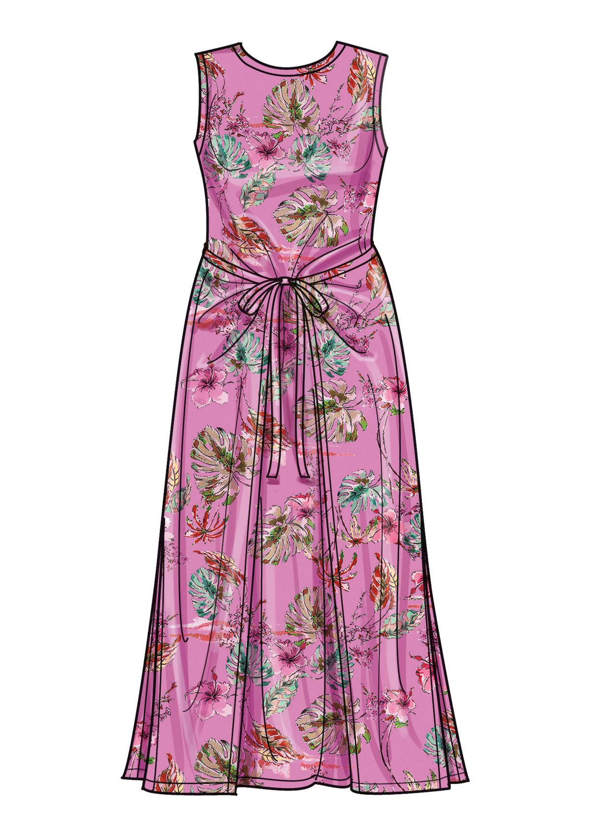 Simplicity Sewing Pattern S9948 Women's Knit Dress with Sleeve and Length Variations