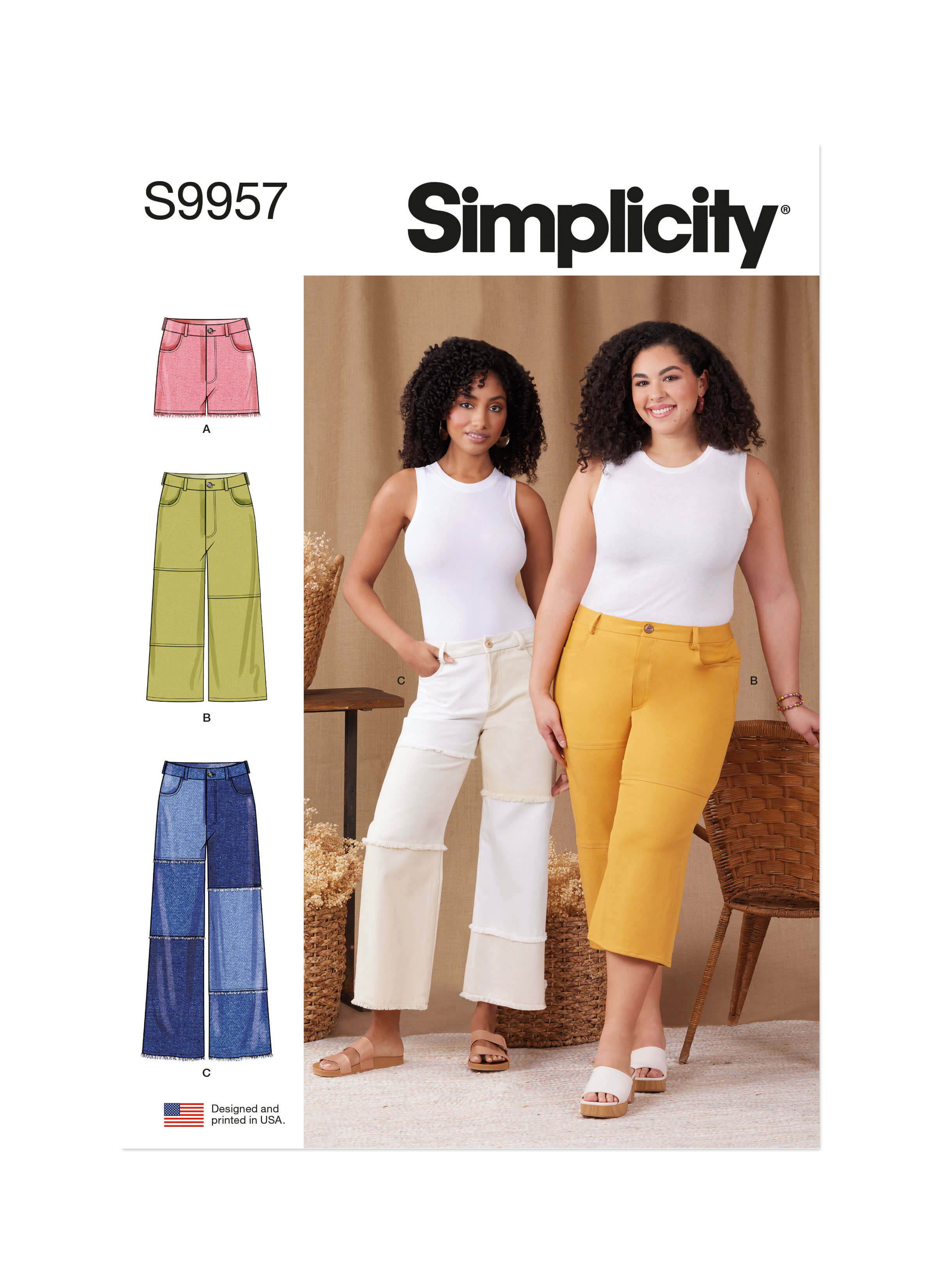 Simplicity Sewing Pattern S9957 Misses' and Women's Shorts and trousers