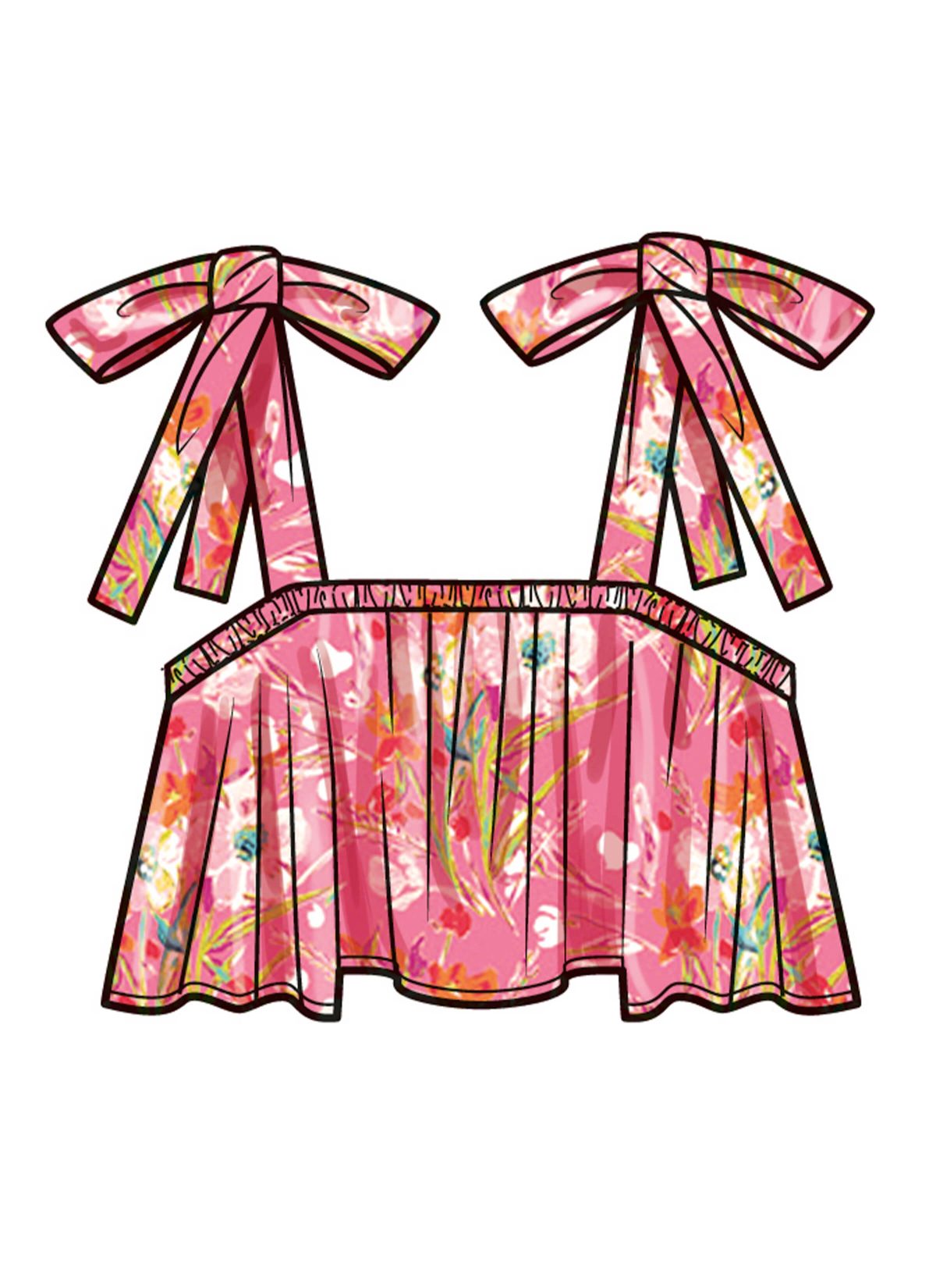 Simplicity Sewing Pattern S9963 Children's and Girls Tops, Skirts, and Dresses