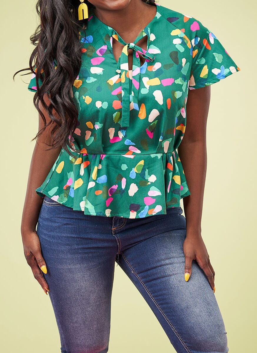 Simply Sewing Heather Peplum Top PDF Sewing Pattern