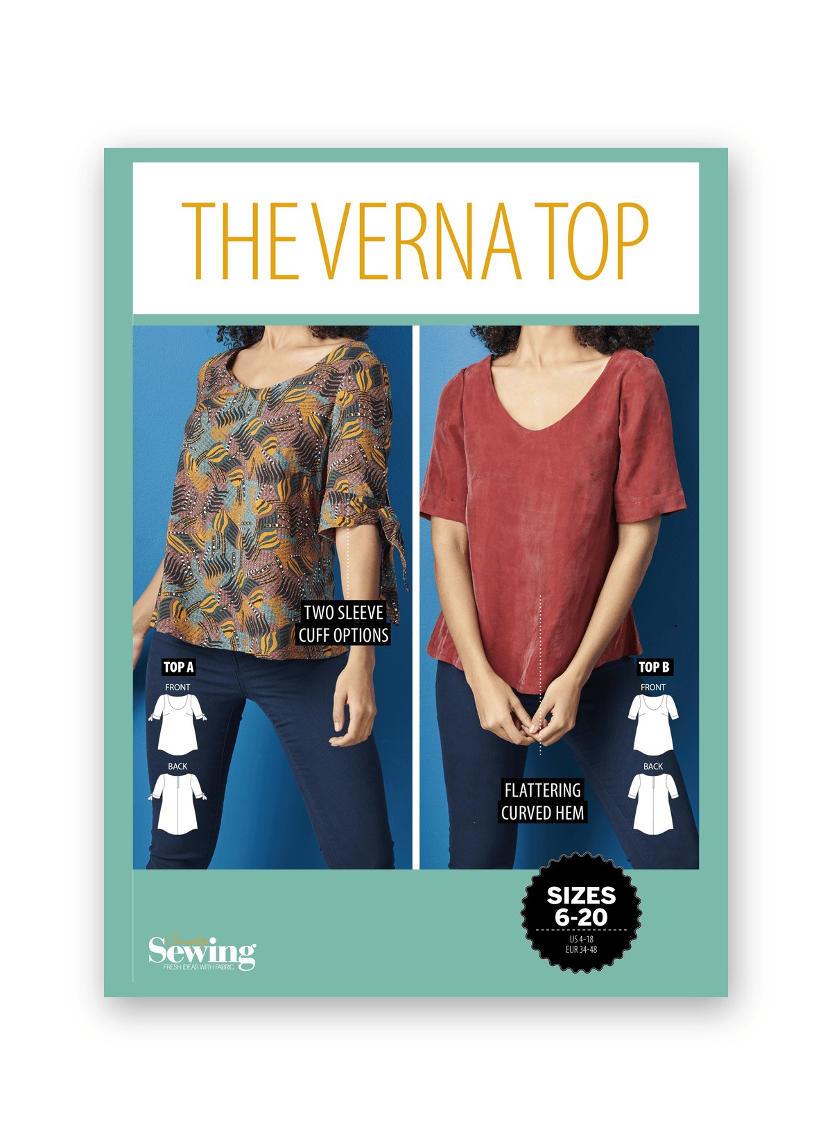 Simply Sewing Verna Top PDF Sewing Pattern