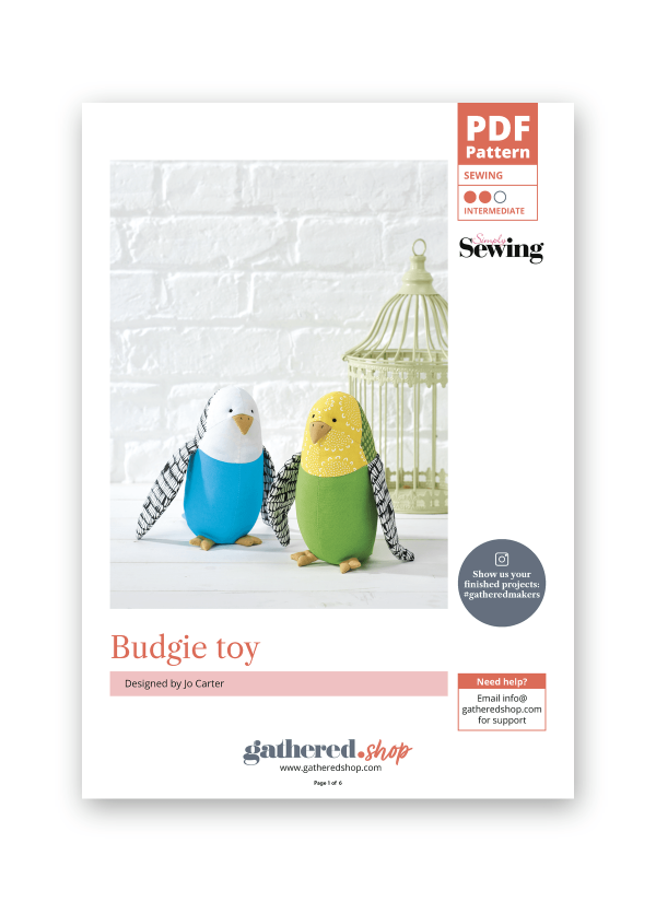 Simply Sewing Budgie Toy PDF Sewing Pattern