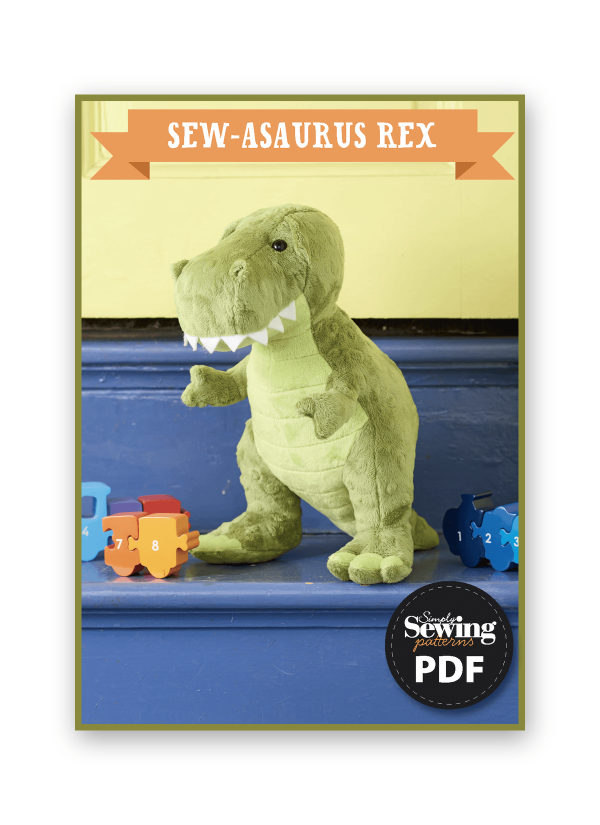 Simply Sewing T-Rex Dinosaur Toy PDF Sewing Pattern