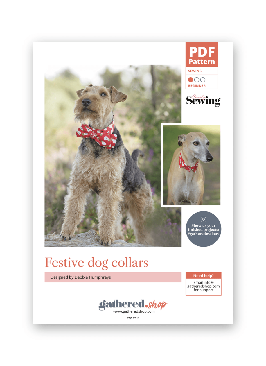 Simply Sewing Festive Dog Collars PDF Sewing Pattern