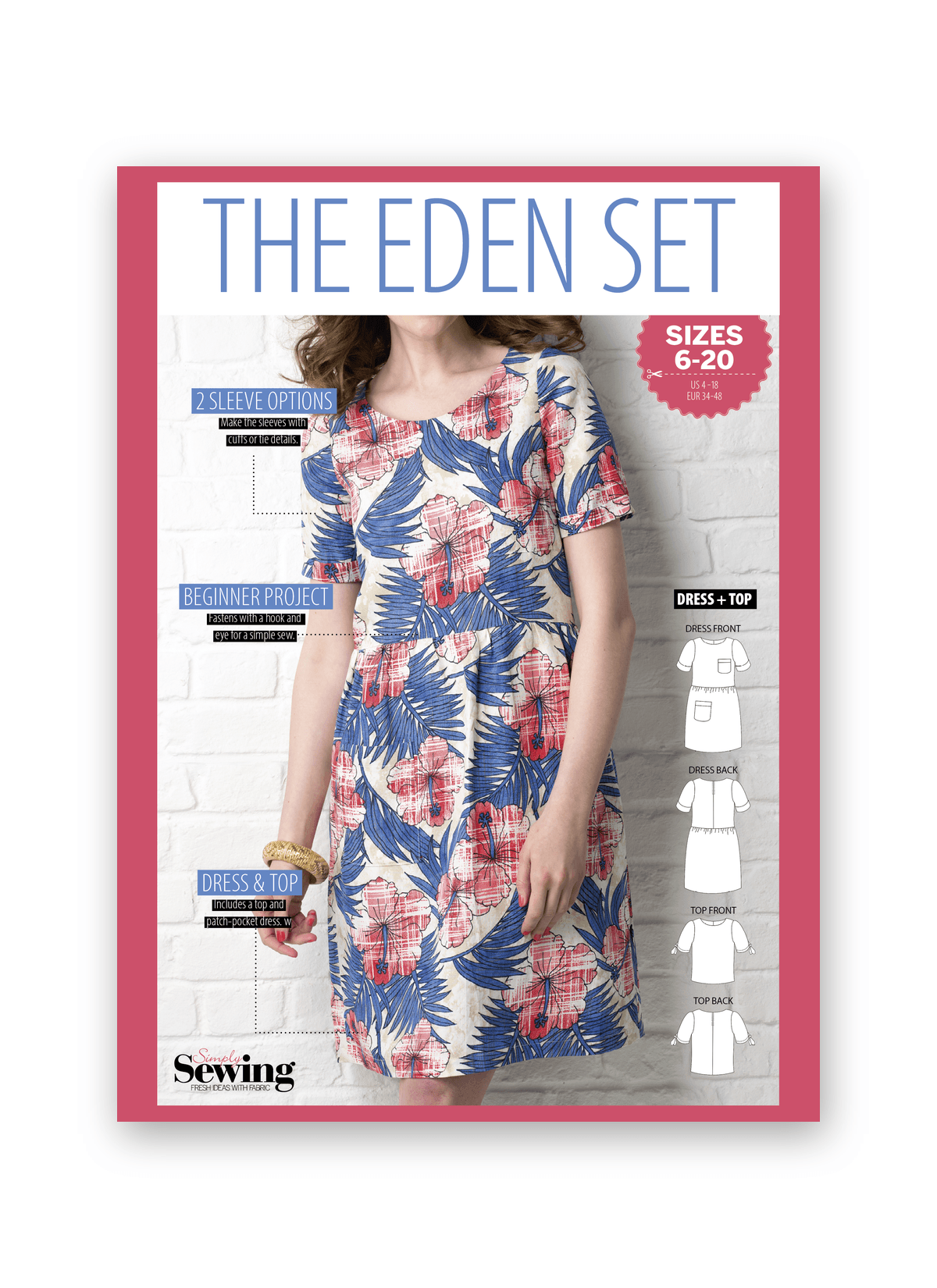 Simply Sewing Eden Summer Dress Set PDF Sewing Pattern