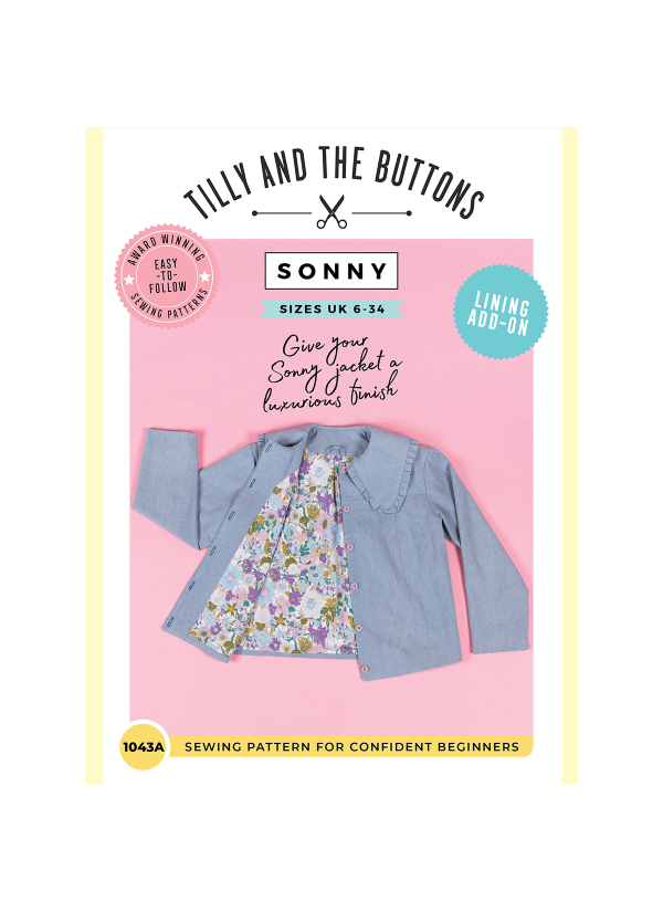 Tilly and the Buttons Sonny Jacket Lining Add-On Sewing Pattern