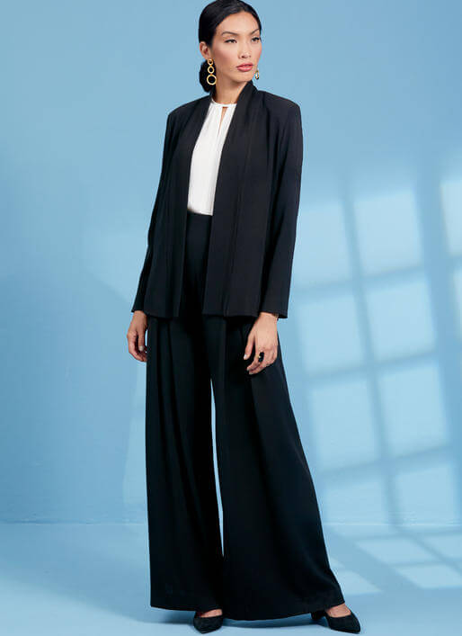 Vogue Patterns V1620 Misses' Jacket, Top and Trousers - Sewdirect