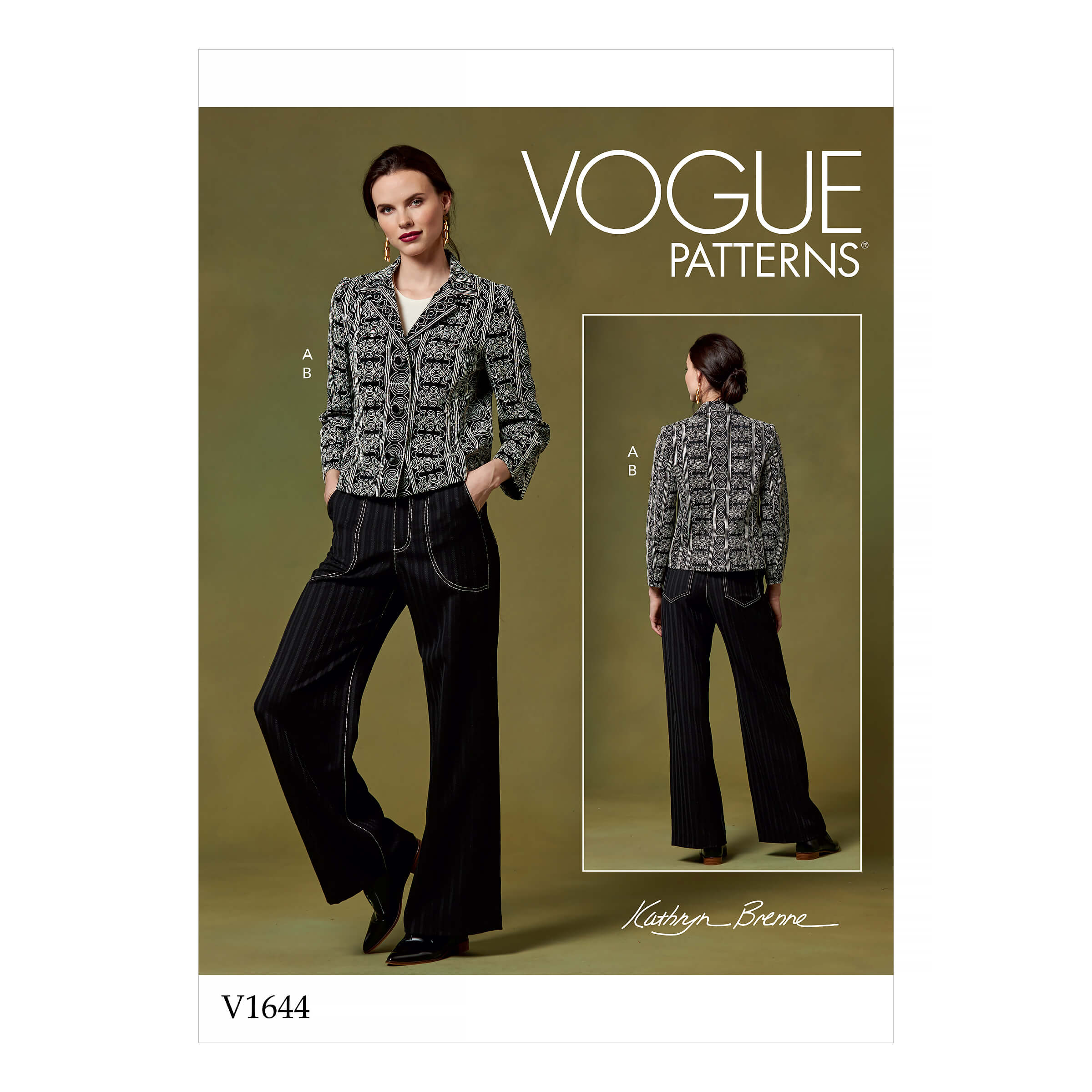 Vogue Patterns V1644 Kathryn Brenne Misses' Jacket and Trousers