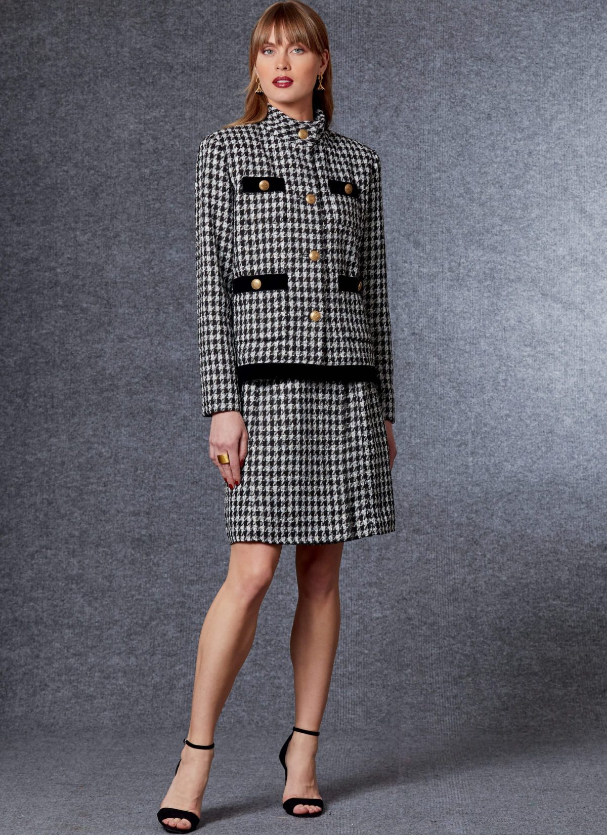 Vogue Patterns V1717 Misses' Jacket or Coat, Trousers & Skirt