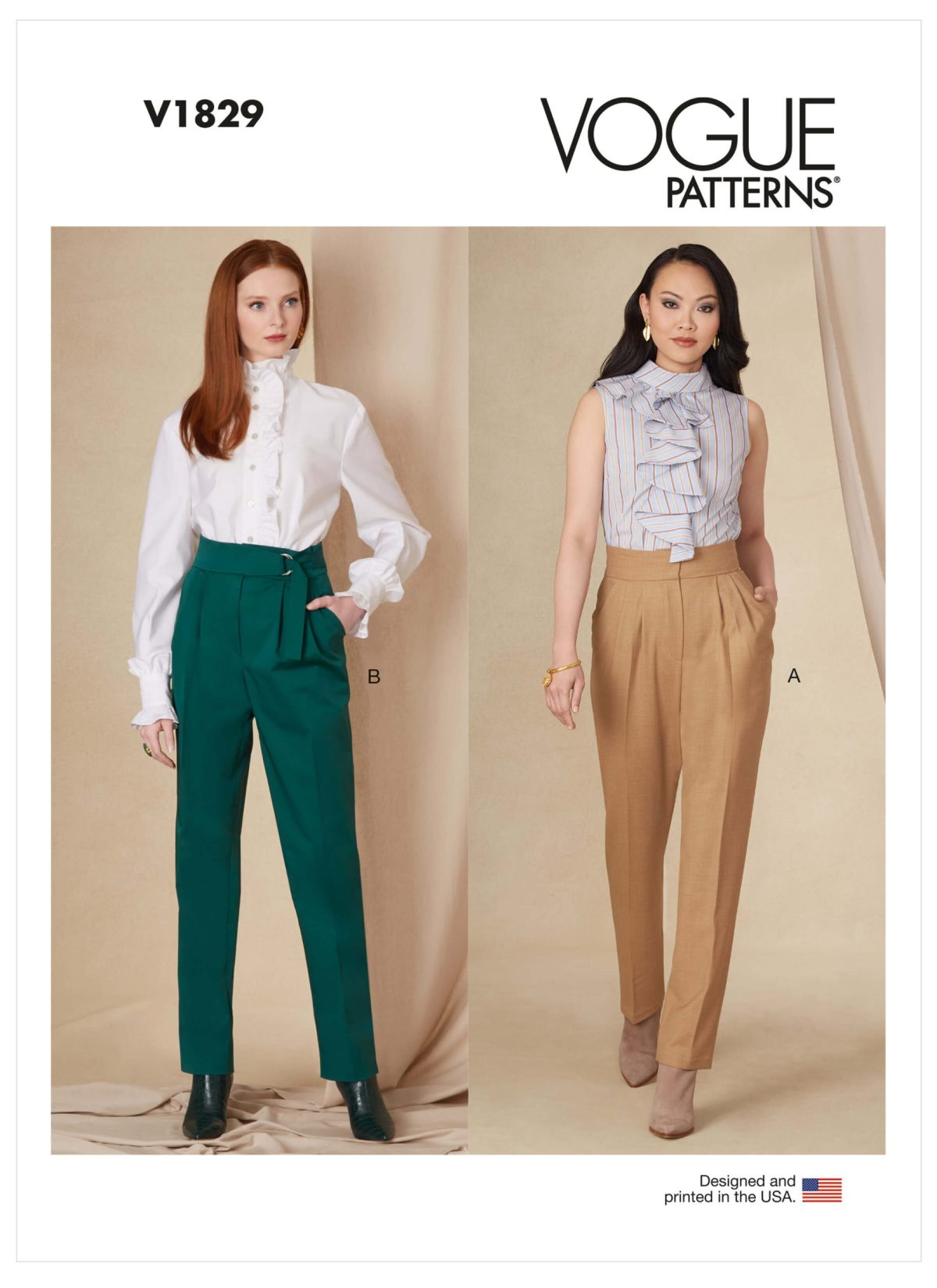 Vogue Patterns V1829 Misses' and Misses' Petite Trousers - Sewdirect
