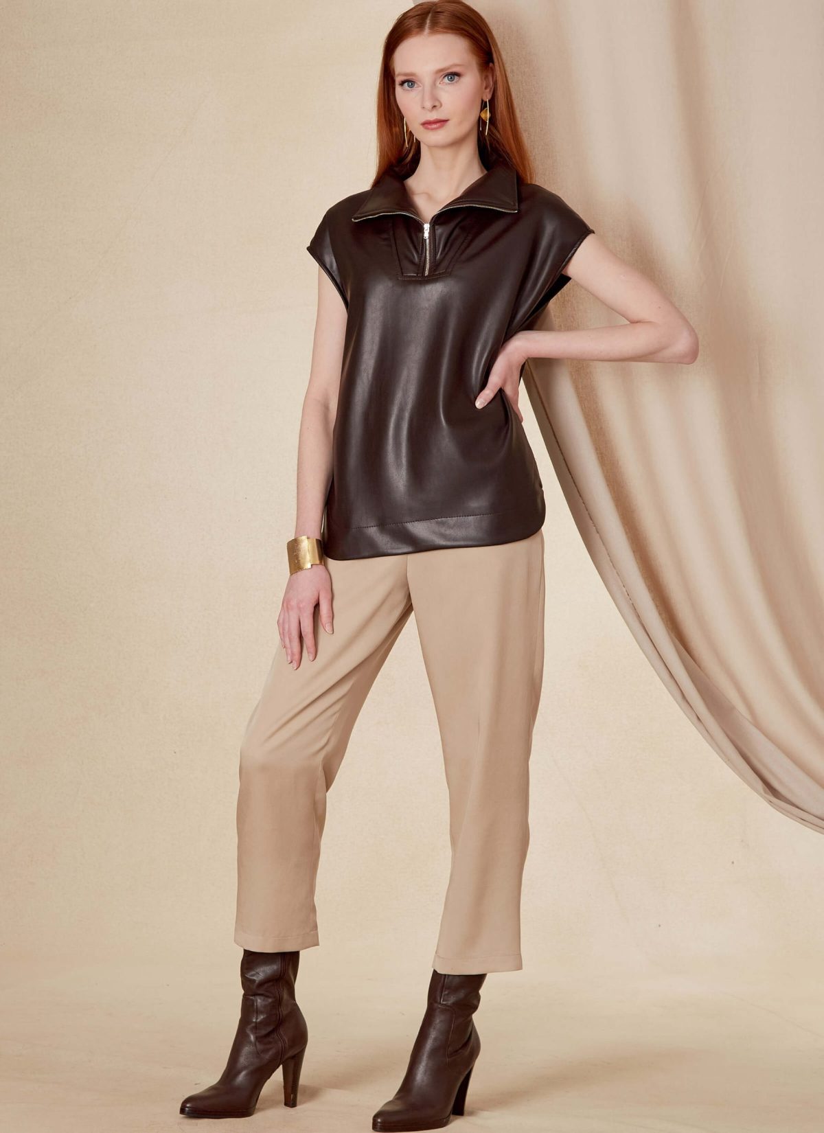 Vogue Patterns V1833 Misses' Top, Skirt and Trousers