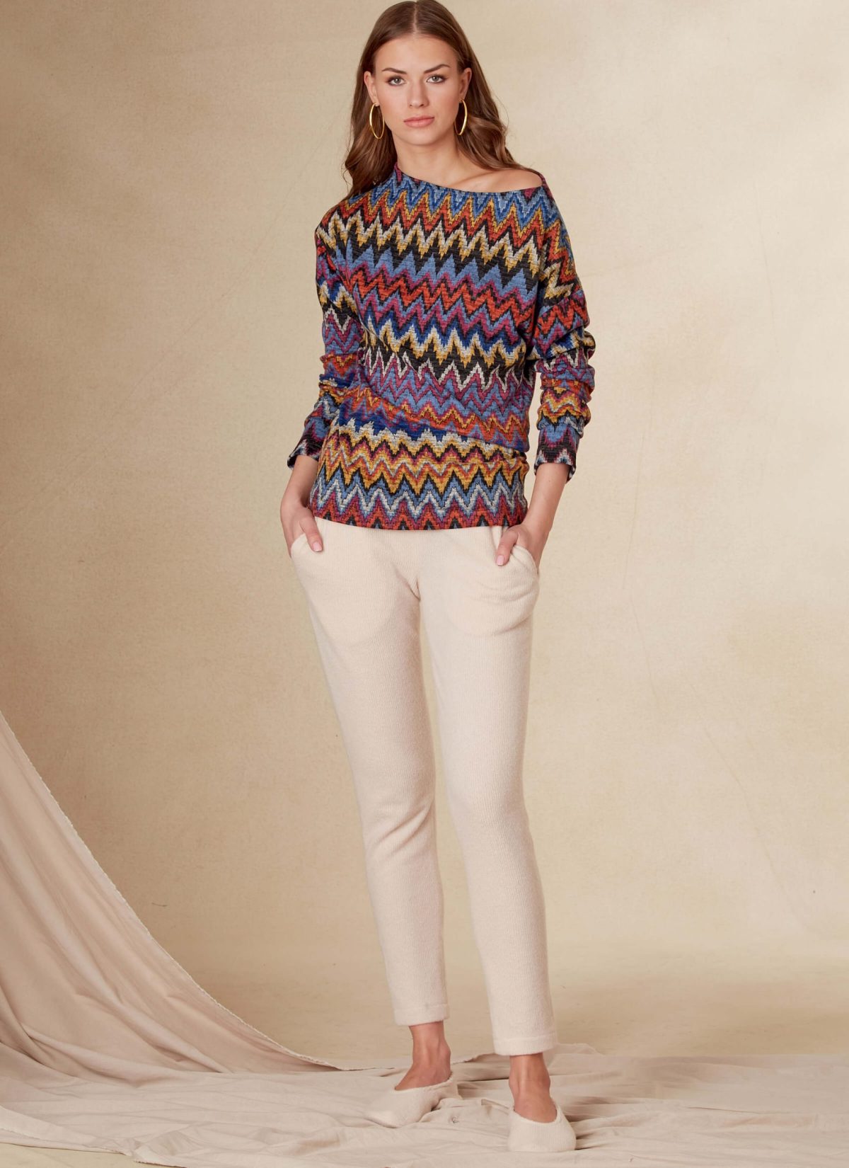 Vogue Patterns V1835 Misses' Tops, Trousers and Slippers