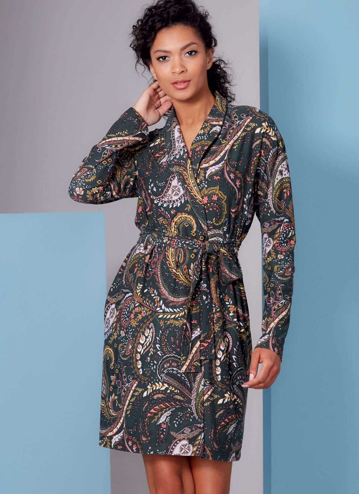 Vogue Pattern V1852 Misses' & Misses' Petite Wrap, Robe, Top, Dress & Girls' Jacket & Coat