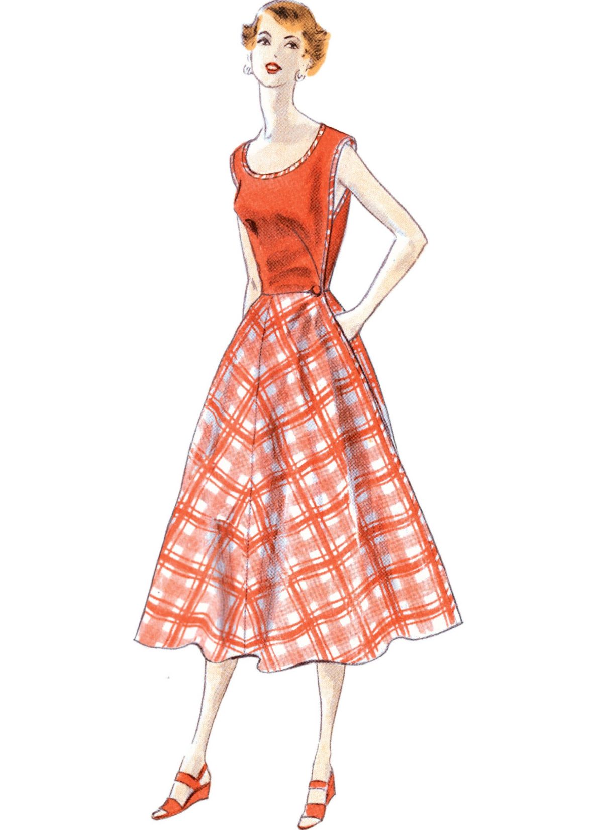 Vogue Patterns V1864  Misses' Vintage Wrap Dress