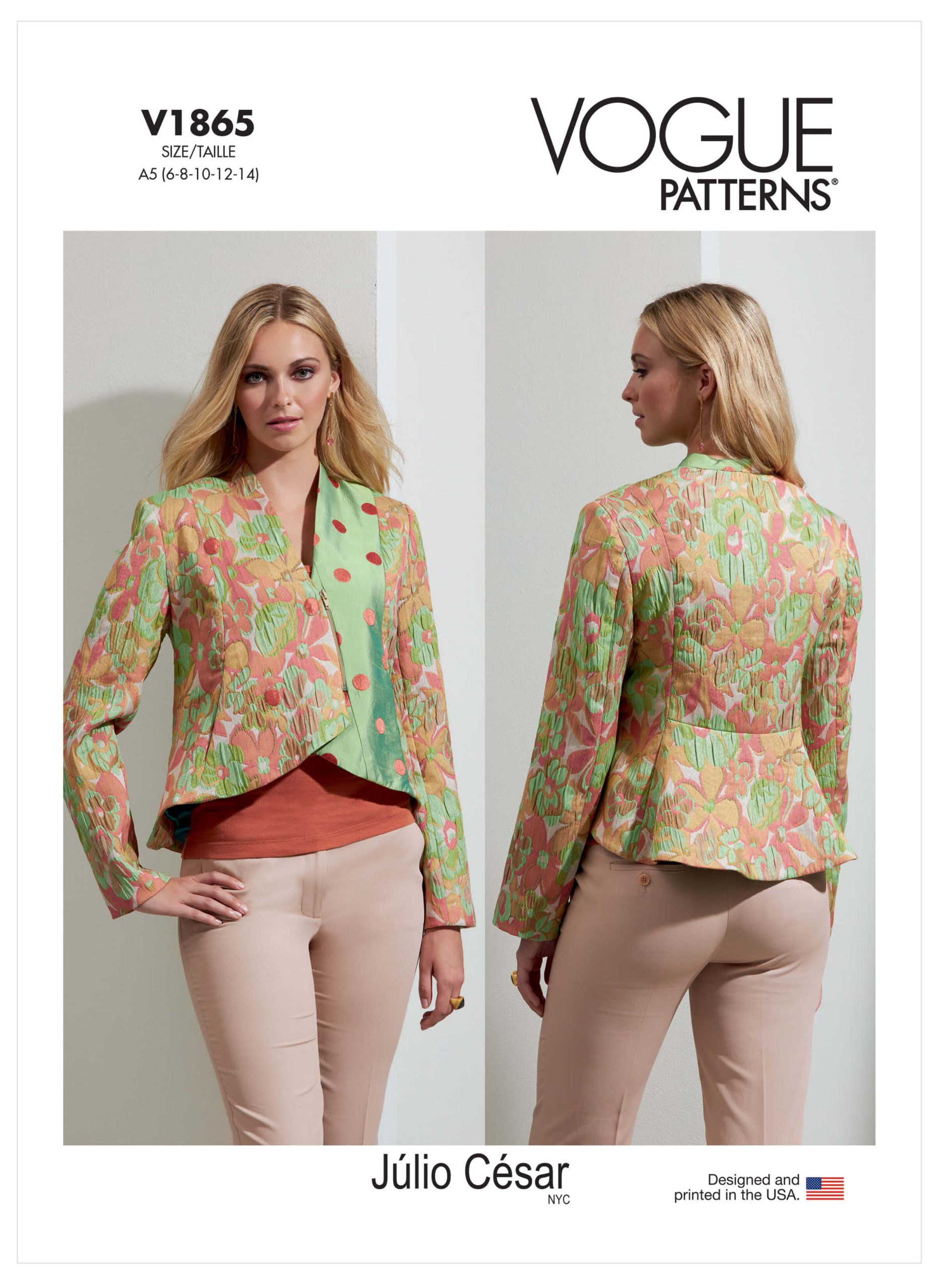 Vogue Patterns V1865 Misses’ Jacket