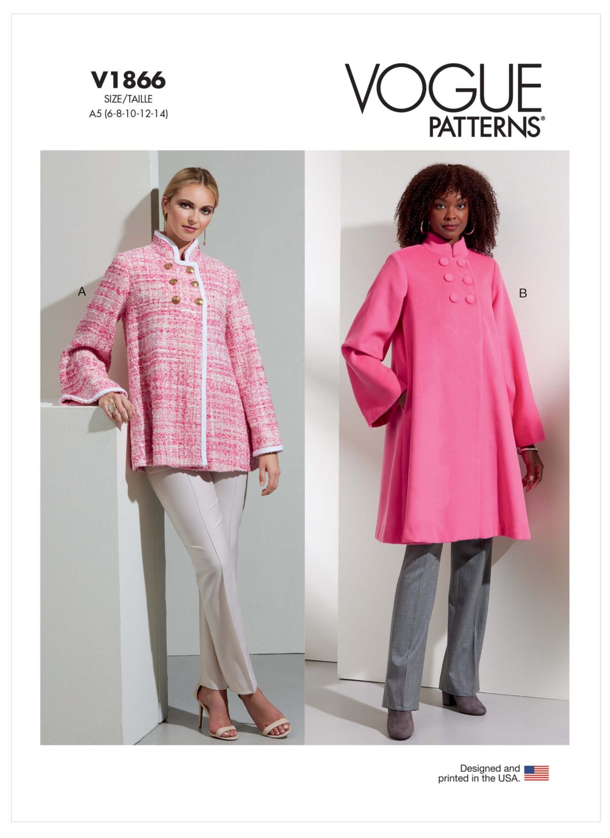 Vogue Patterns V1866 Misses' Coat - Sewdirect