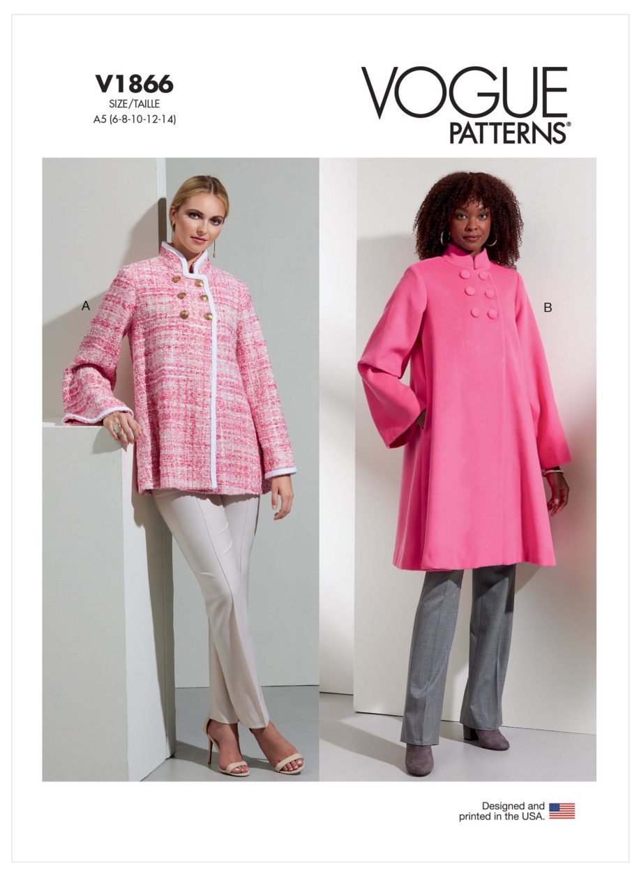 Vogue Patterns V1866 Misses' Coat