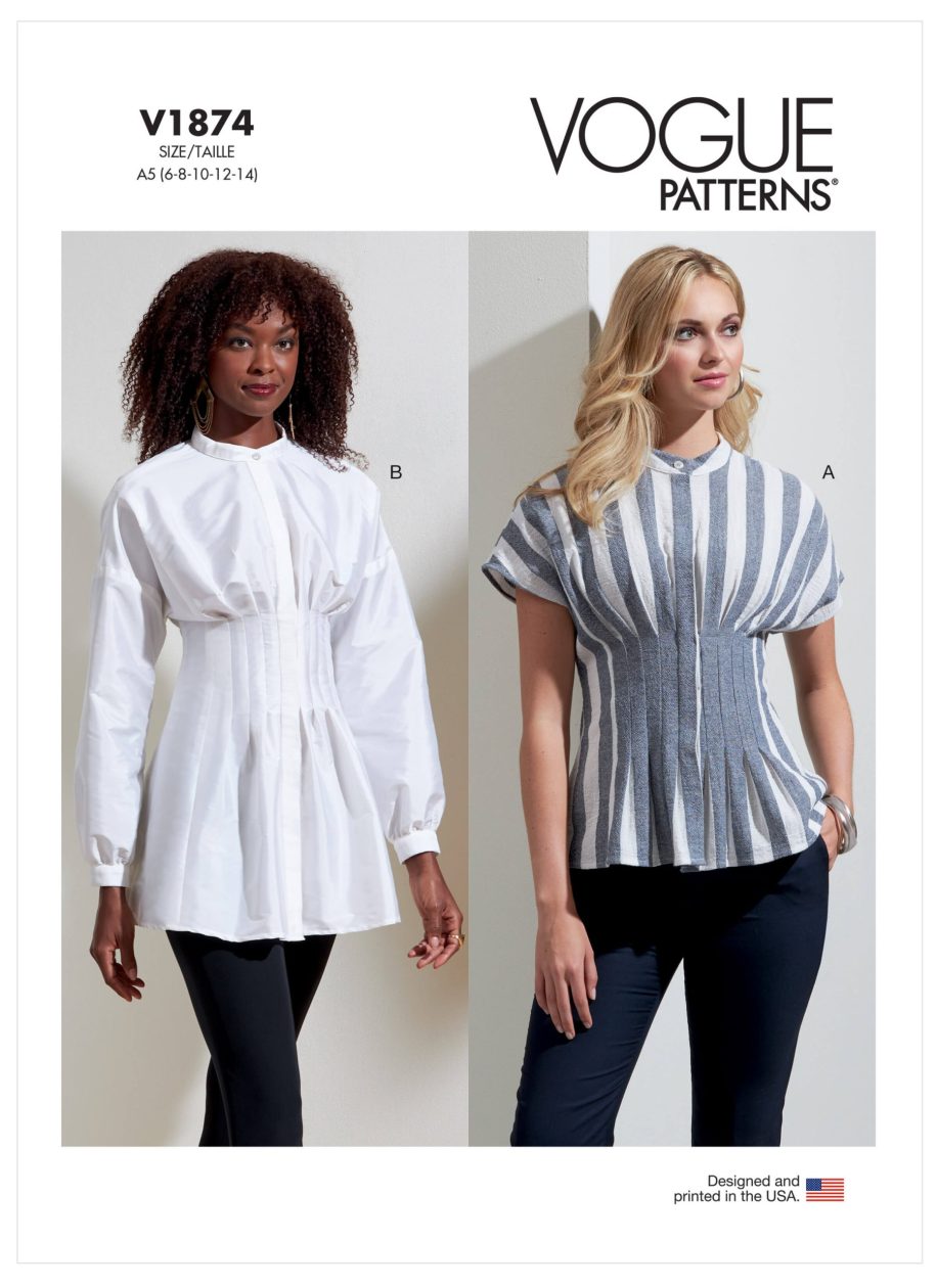Vogue Patterns V1874 Misses' Tops