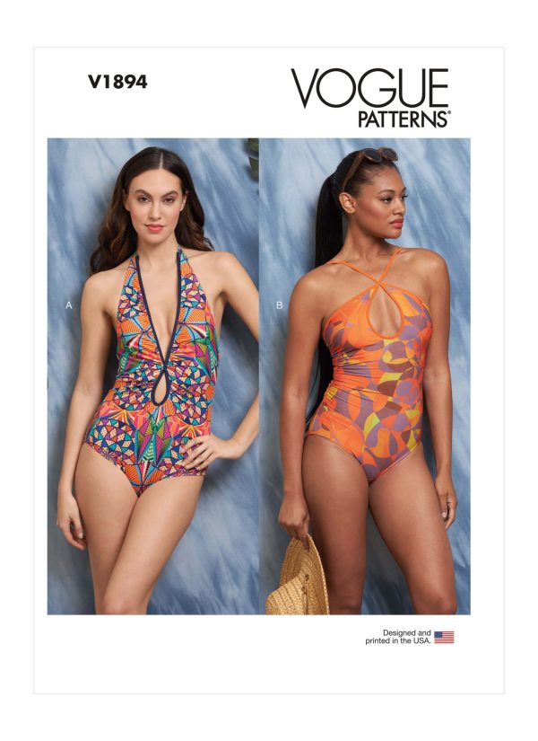 Vogue Patterns V1894 Misses' Swimsuits