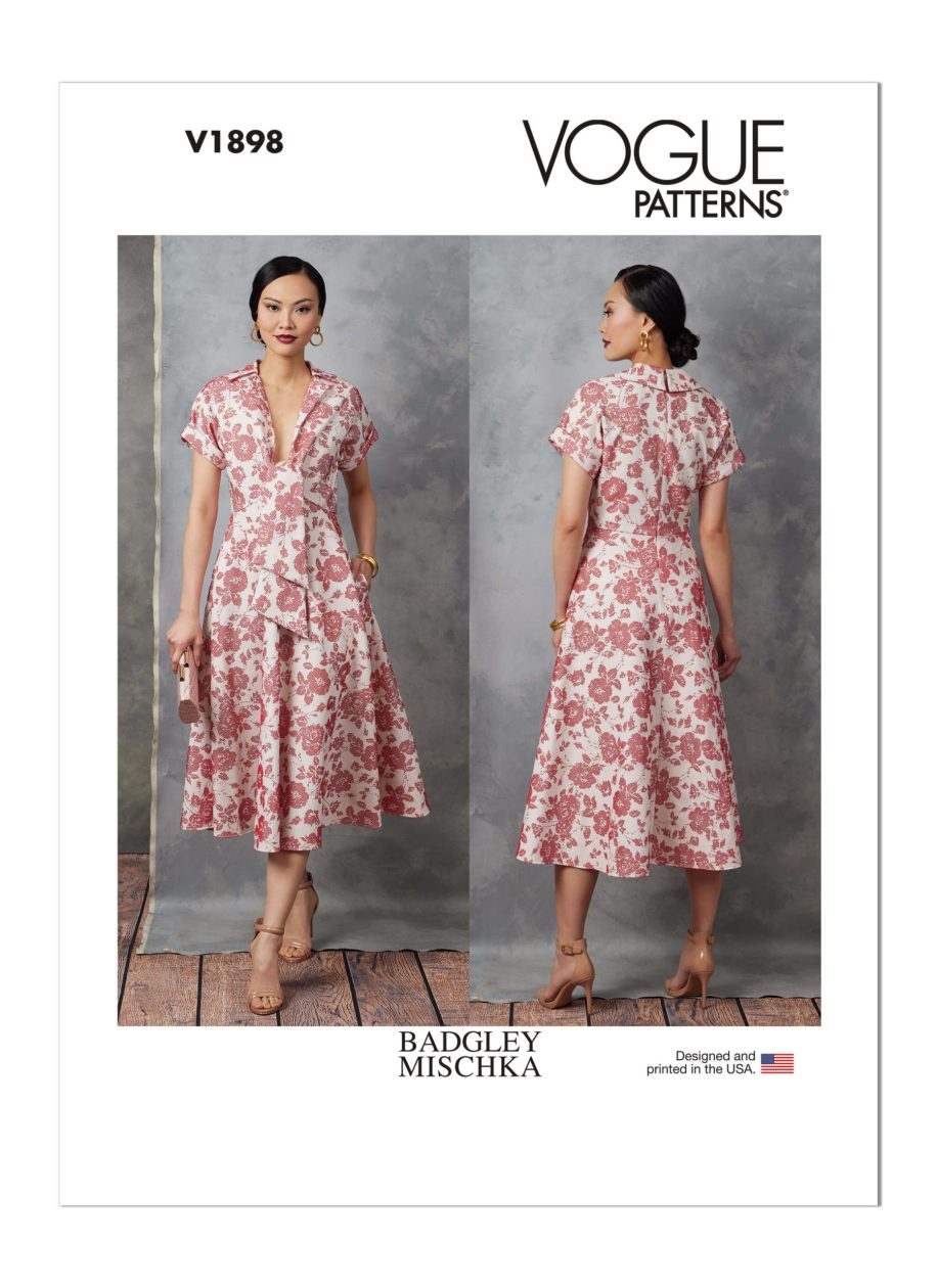 Vogue Pattern V1898 Misses' Dress by Badgley Mischka