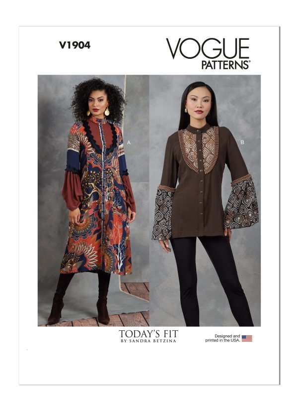 Vogue Patterns V1904 Misses' Dress and Tunic by Sandra Betzina