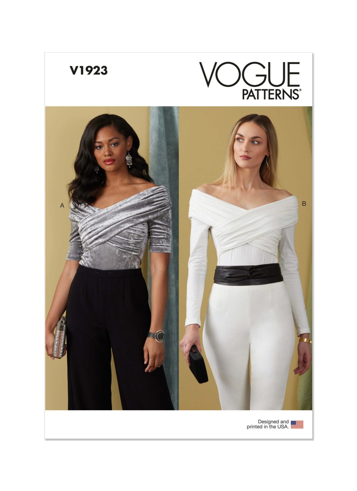Vogue Patterns V1923 Misses' Off-The-Shoulder Bodysuit - Sewdirect