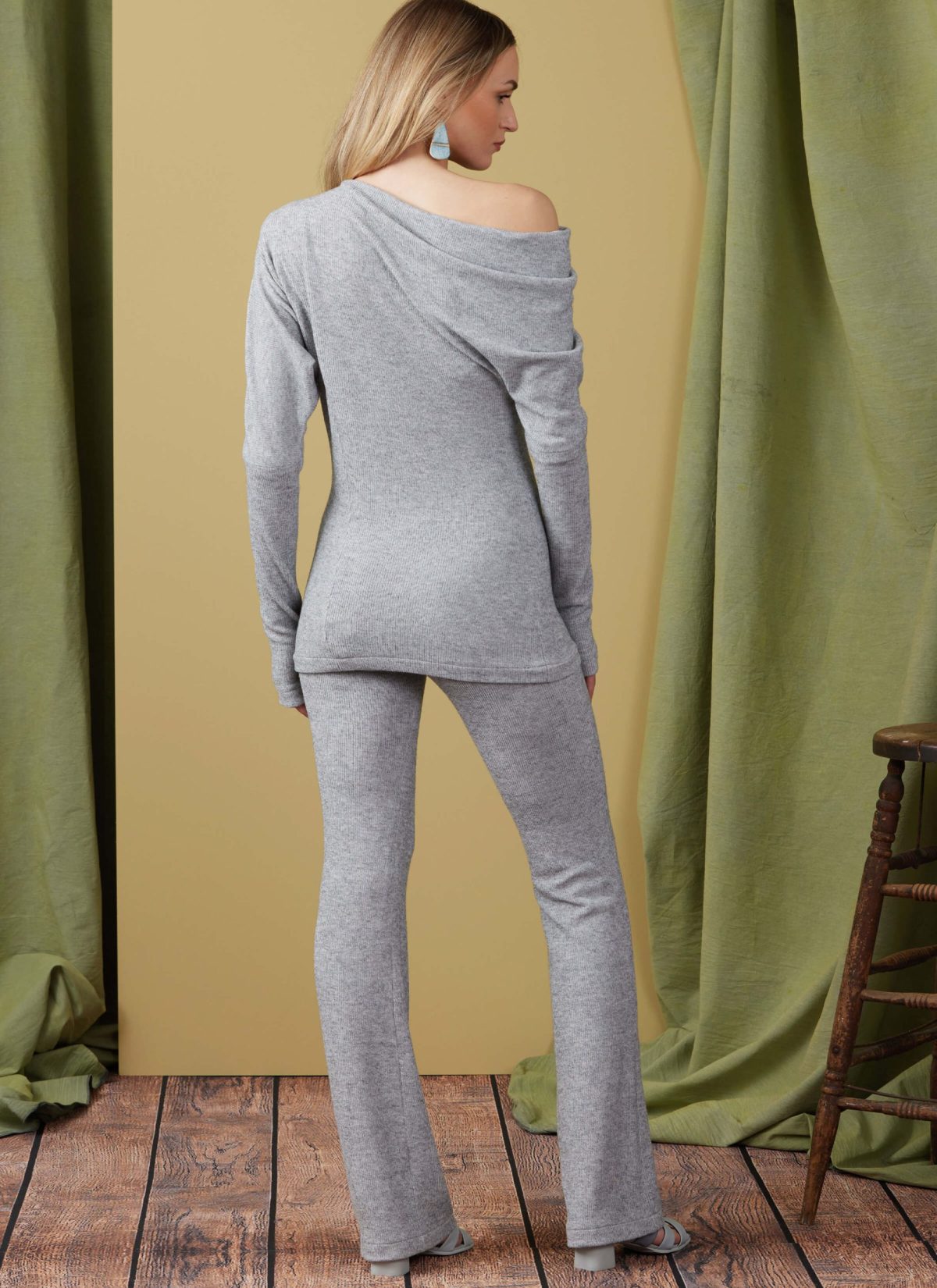 Vogue Patterns V1929 Misses' Knit Top, Dress and Trousers