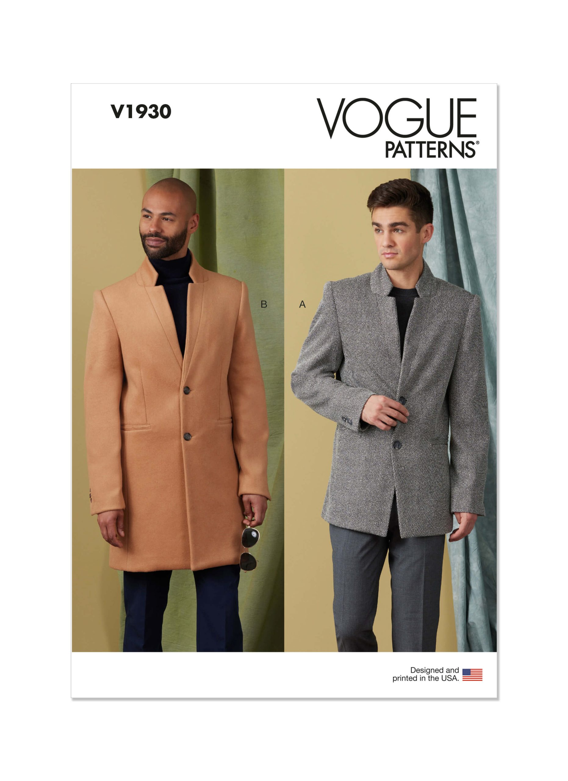 Vogue Patterns V1930 Men's Coat - Sewdirect